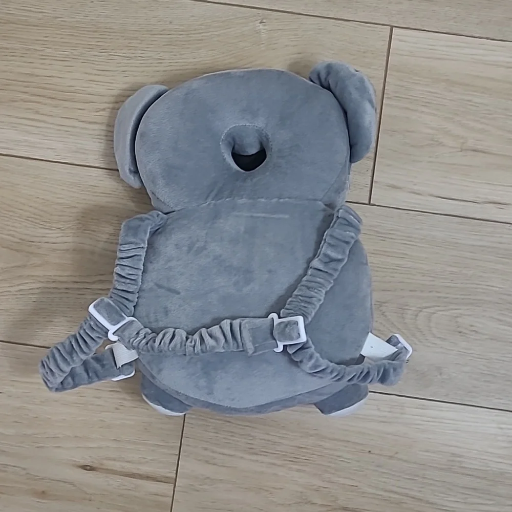Gray Koala Plush Head Orotector for Kids That Learning To Walk One Size